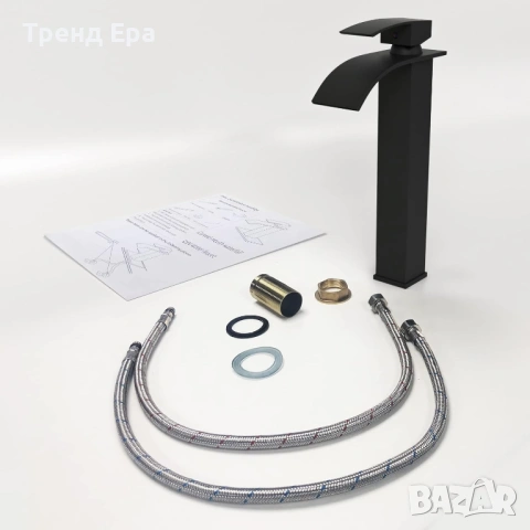 Висок смесител - черен мат, снимка 3 - ВИК - 54564493
