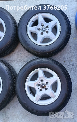 16ки оригинални джанти с гуми 5х112 от ML W163 290€, снимка 2 - Гуми и джанти - 54296787
