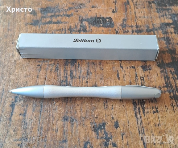 химикалка Пеликан Pelikan - модел К 73, метална, антикварна рядкост, снимка 2 - Колекции - 27389044