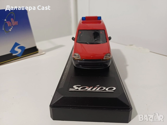 1/43 Renault Kangoo Pompier Solido , снимка 2 - Колекции - 54384902