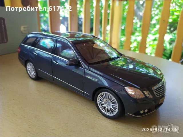 1:18 Метален модел на Mercedes S212 E-Klasse T-Modell / Tenorit Grau / 2009- Minichamps, снимка 13 - Колекции - 55531511