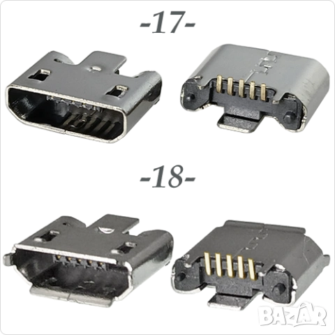 Букса  конектор USB micro  , 2/5 pin connector, снимка 10 - Ремонт на друга електроника - 40051806