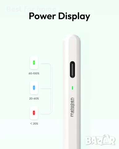 Metapen Pencil Air8 за Apple iPad 2018-2026, 10 мин. по-бързо зареждане, снимка 8 - Друга електроника - 55594519