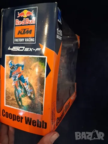 колекционерски метален модел на мотоциклет KTM 450 SX-F, снимка 3 - Други ценни предмети - 55523923