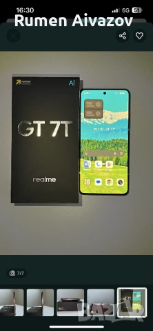 Realme RMX5085 (realme GT 7T) – IceSence Black, 12GB RAM / 512GB ROM, снимка 7 - Други - 54493353
