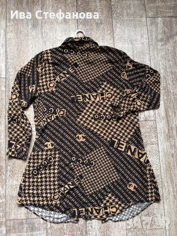 Нова елегантна разкошна туника риза Chanel , брандирана навсякъде с логото на марката ., снимка 3 - Ризи - 54148961