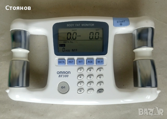 Японски апарат за измерване на мазнини Omron BF 300, снимка 2 - Други - 54628721