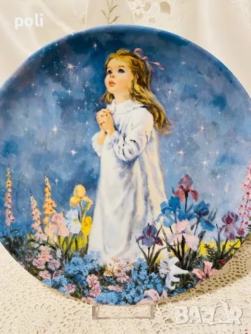 порцеланова чиния за стена , снимка 2 - Декорация за дома - 55632737