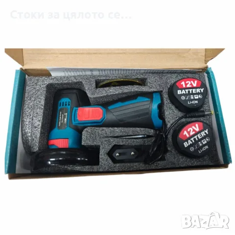 Акумулаторен ъглошлайф 12V, 1500mah, ф76мм, снимка 2 - Ъглошлайфи - 55304705