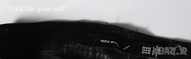 Vero Moda Дамски черен панталон, снимка 2 - Панталони - 54643232