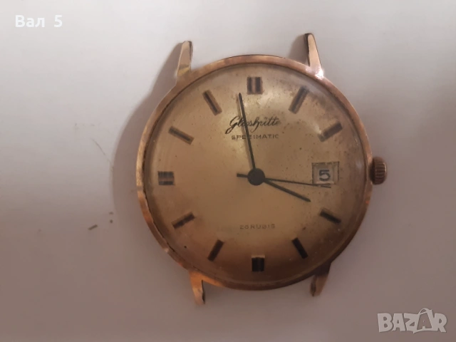 Рядък ръчен мъжки часовник GUB-GLASHUTTE- 26 камъка, снимка 3 - Антикварни и старинни предмети - 54132969