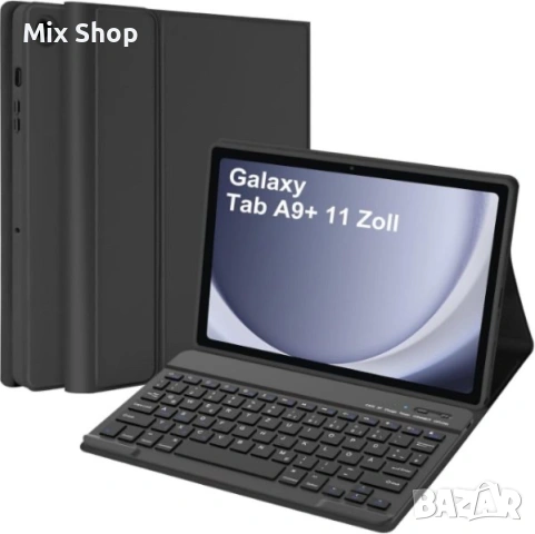 Нов калъф с блутут магнитна клавиатура Samsung Galaxy Tab A9 plus