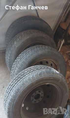 4 бр. зимни гуми с джанти 195/65 R15 от Ситроен Пикасо, снимка 2 - Гуми и джанти - 54016727
