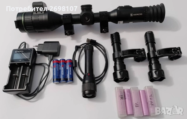 продавам дневно-нощен прицел HIKMIKRO ALPEX LRF 4K