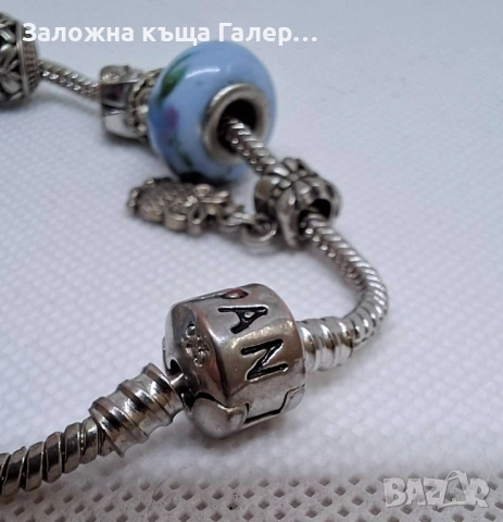 Сребърна гривна с висулки – стилна и впечатляваща, снимка 6 - Гривни - 54216319