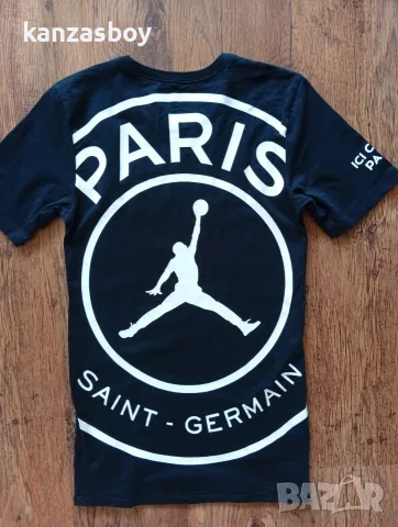 Jordan x Paris Saint-Germain Logo T-shirt - мъжка тениска р-р XS, снимка 3 - Тениски - 55458724