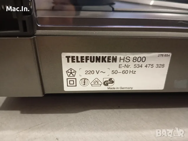 Грамофон Telefunken HS800, снимка 12 - Грамофони - 55570817