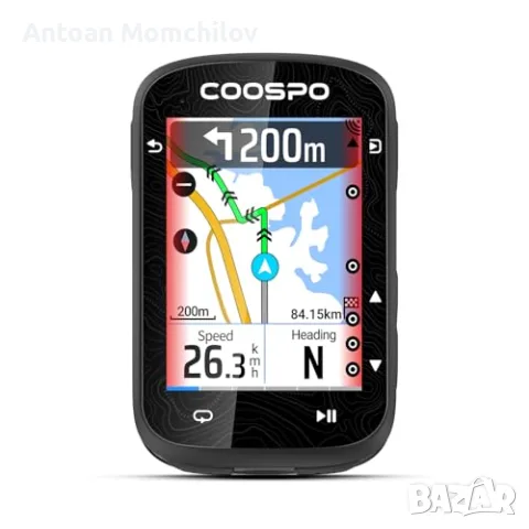 Велокомпютър CooSpo CS600 GPS 2.4 тъчскрийн 36 часа