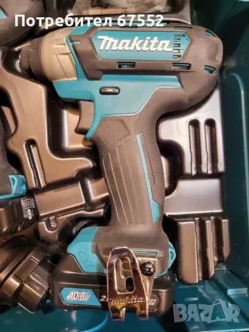 Комплект винтоверт и импакт Makita 10.8v, като нови., снимка 4 - Винтоверти - 55628605