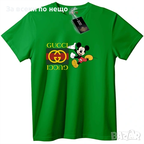 Gucci Mickey Mouse Унисекс Тениска👚👕Дамска Тениска👕Мъжка Тениска👚👕Детска Код No One Brand, снимка 6 - Тениски - 54979114