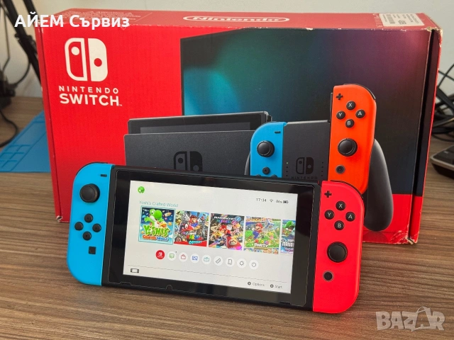 Nintendo Switch с поставен чип