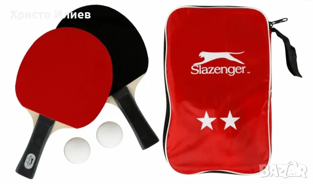 Комплект за тенис на маса Slazenger 2 хилки и 2 топки