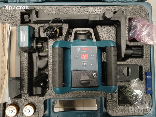 Професионален ротационен лазер Bosch GRL 300 HVG Professional. , снимка 2 - Измервателни инструменти - 54050919