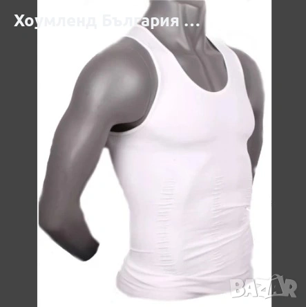 Оформящ потник за вталяване на мъже SLIM FIT - черен или бял, снимка 6 - Други - 54775529
