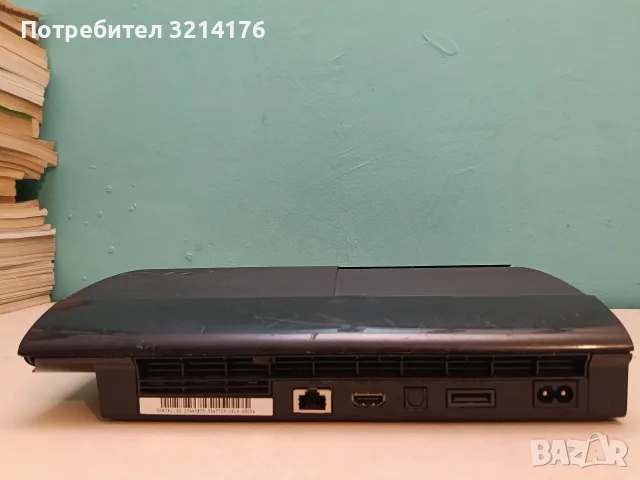 SONY Playstation PS3 Super Slim. 12GB; 2 оригинални джойстика + 5 диска с игри; LAN кабел, снимка 10 - PlayStation конзоли - 55429967