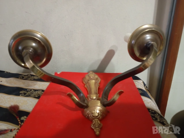 Винтидж аплик за стена, снимка 4 - Лампи за стена - 53978032