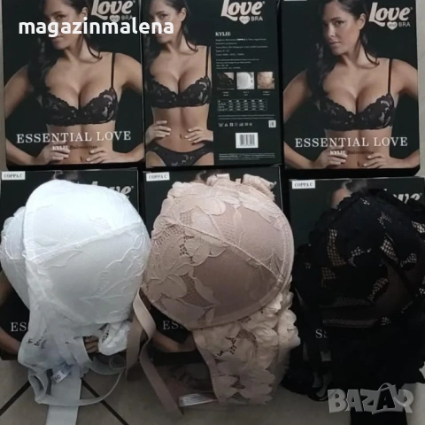 Love&bra 80D,85D,90D,95D,100D черен,телесен,бял италиански дантелен сутиен голям размер балконет , снимка 4 - Бельо - 10964655