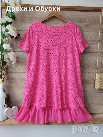 Розова туника , снимка 3 - Туники - 54609416