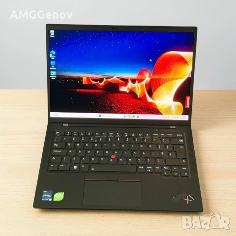 14’ 2.8K OLED/Lenovo Thinkpad X1 Carbon Gen11/i7-1365u/32GB LPDDR5x/1TB SSD/Гаранция, снимка 2 - Лаптопи за работа - 54228819
