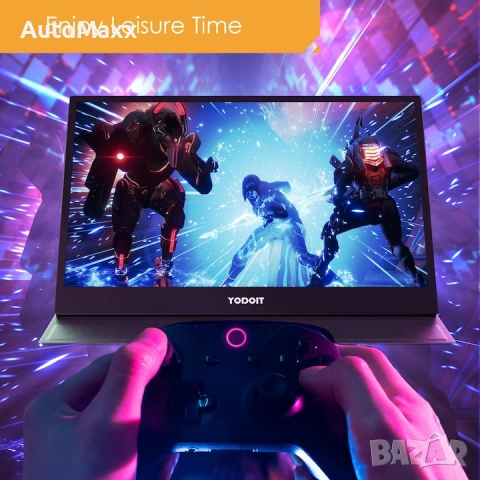 Yodoit 15,6" преносим монитор 1920 x 1080 FHD IPS дисплей преносим монитор с USB Type-C , снимка 8 - Монитори - 55098122