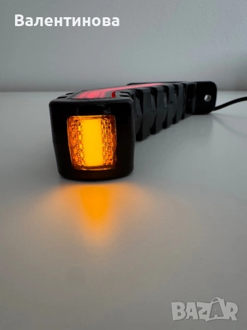 КОМПЛЕКТ LED неон габарит рогче 24V червено/бяло/жълто за камион, ремарке, снимка 3 - Аксесоари и консумативи - 54366712