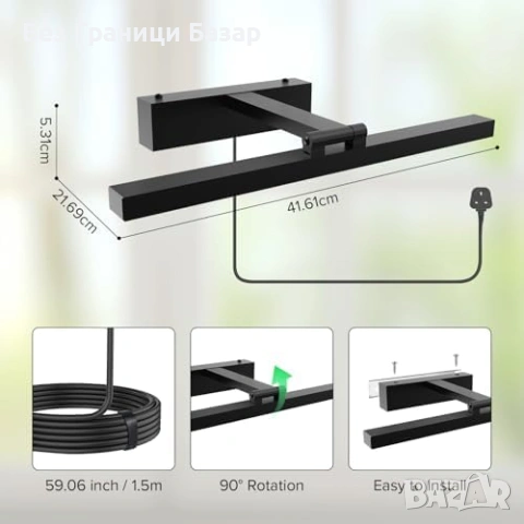 Нова LED лампа за растения 35W стенен монтаж 4 нива таймер пълен спектър, снимка 4 - Лед осветление - 54042101