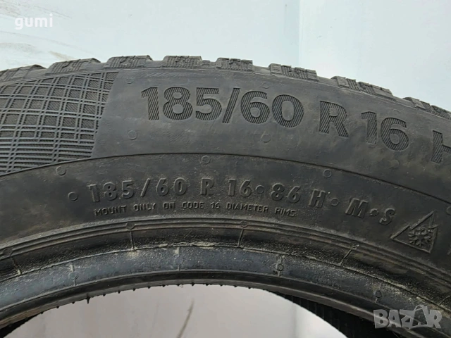 1бр зимна гума 185/60/16 CONTINENTAL L05897 , снимка 2 - Гуми и джанти - 54852656