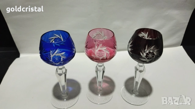 кристални чаши , снимка 2 - Антикварни и старинни предмети - 20123031