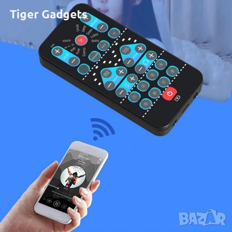 M10 Holy Live Sound Card – Външна звукова карта за стрийминг, пеене, подкасти и караоке, снимка 4 - Ресийвъри, усилватели, смесителни пултове - 55014394