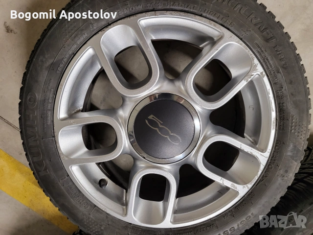 Оригинални джанти 15" за Fiat 500, снимка 5 - Гуми и джанти - 54676794