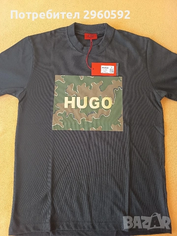 Оригинална мъжка тениска Hugo Boss, снимка 1 - Тениски - 50638413