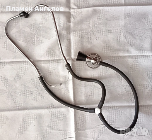Стар медицински инструмент, стетоскоп, снимка 2 - Антикварни и старинни предмети - 53972278