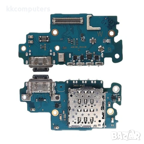 Конектор зареждане за SAMSUNG A536 Galaxy A53 на платка с микрофон и компоненти Original