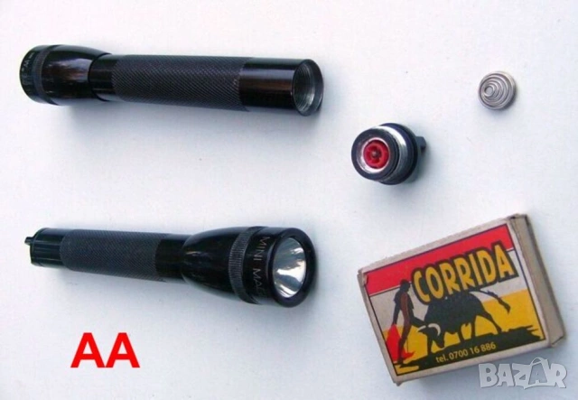 Оригинал Mini MAGLITE Classic ENERGIZER Американски Мини ФЕНЕРИ Прожектори за Батерии AA-AAA БАРТЕР, снимка 2 - Екипировка - 54826666