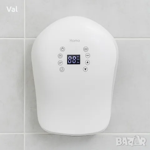 Вентилаторна печка за баня Homa HBH-7720B, 2000W, електронно управление, снимка 3 - Отоплителни печки - 55367286