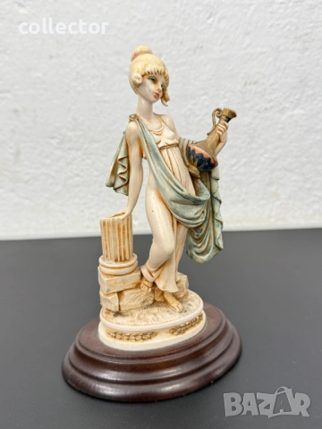 Италианска фигура в античен стил - Amilcare Simonetti. №8020, снимка 2 - Антикварни и старинни предмети - 53974674