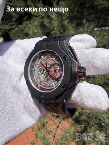 Hublot Big Bang Unico Ferrari Мъжки Часовник С Автоматичен Хронограф Код Chronolux38, снимка 5 - Мъжки - 55639038
