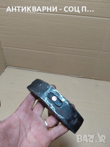 Соц Стар Ръчно Кован Каменоделски Чук 0.850кг. НОМЕР 1214., снимка 4 - Антикварни и старинни предмети - 54169014