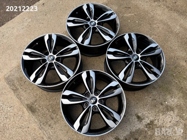 4 броя алуминиеви джанти за Hyundai IX35,IX20,Tucson,Kona,Ioniq,Elantra,Lafesta 17, снимка 6 - Гуми и джанти - 54654439