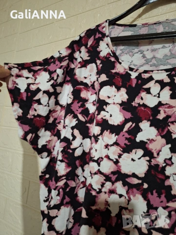 СТРАХОТНА ЦВЕТНА БЛУЗКА 3XL-4XL, снимка 5 - Туники - 55166726